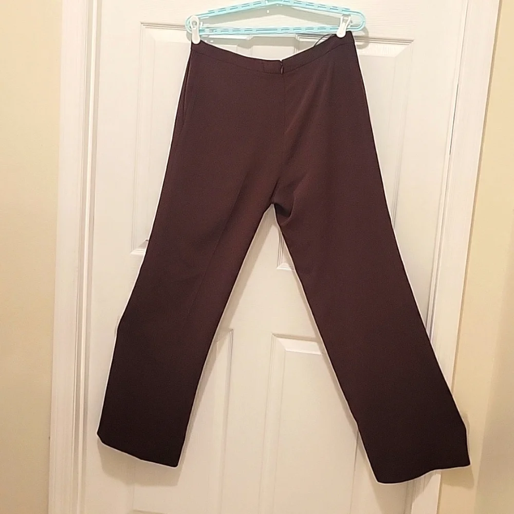Carolina Herrera Brown Dress Pants Size 14 - Picture 2 of 4